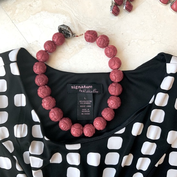 Great Black & White Ladies Office Dress NWT SZ 12 - Picture 7 of 10